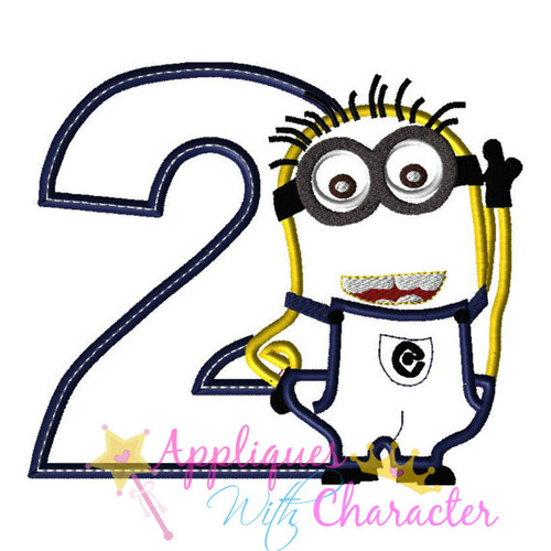 Minion Two Applique Design