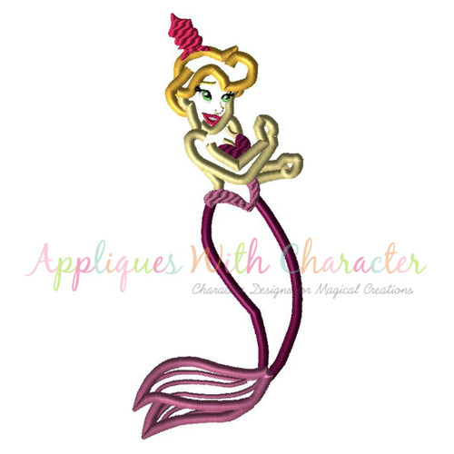 Mermaid Sister 4 Applique Embroidery Design