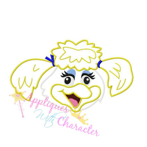Chuck E Cheeze's Hellen Henny Bird  Applique Design