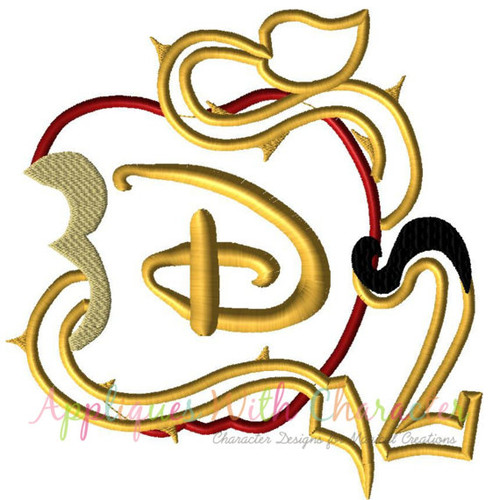 Descendants 2 Applique Design