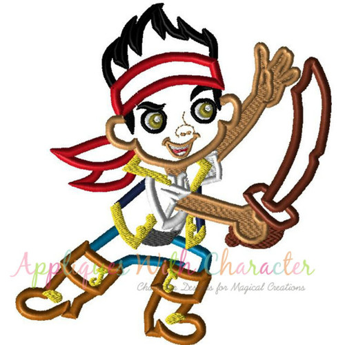 Jake Neverland Pirates Full Body Applique Design
