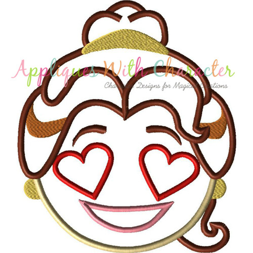 Beauty Bella Emoji Applique Embroidery