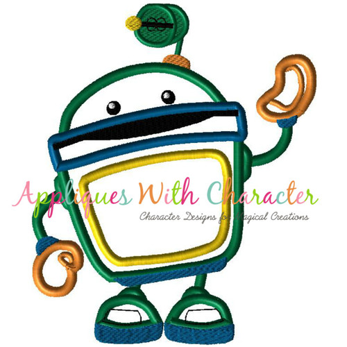 Umizoomi Bot Applique Design