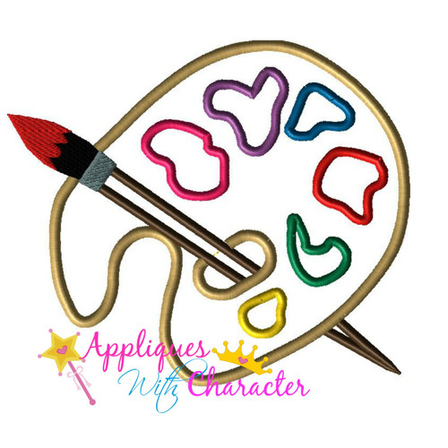Animators Palette Paint Palette Applique Design