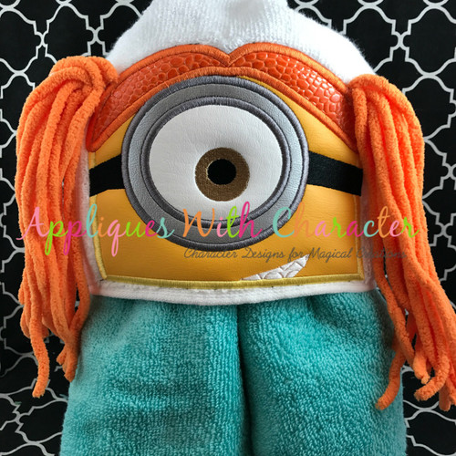 Yellow Girl 3D Peeker Applique Design