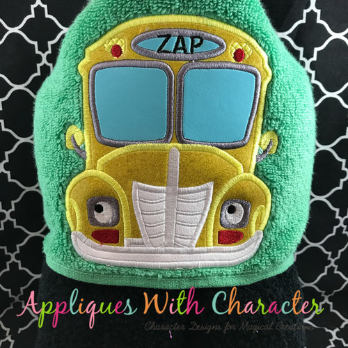 Magic Bus Peeker Applique Embroidery Design