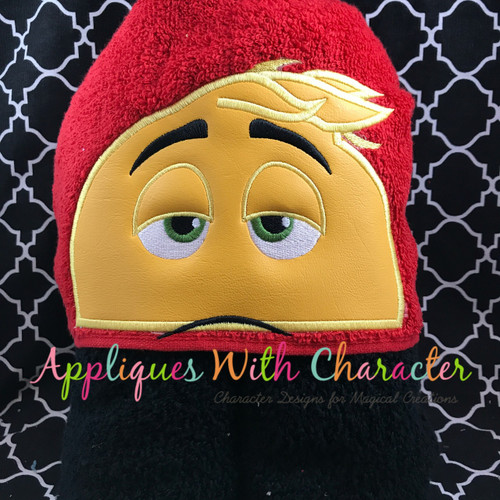 Emoji Meh Peeker Applique Design