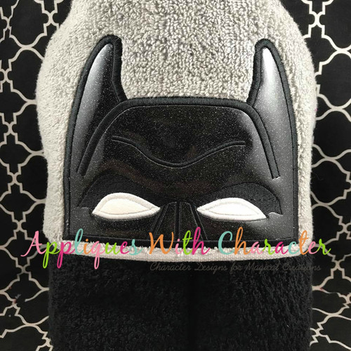 Bat Block Peeker Applique Embroidery Design