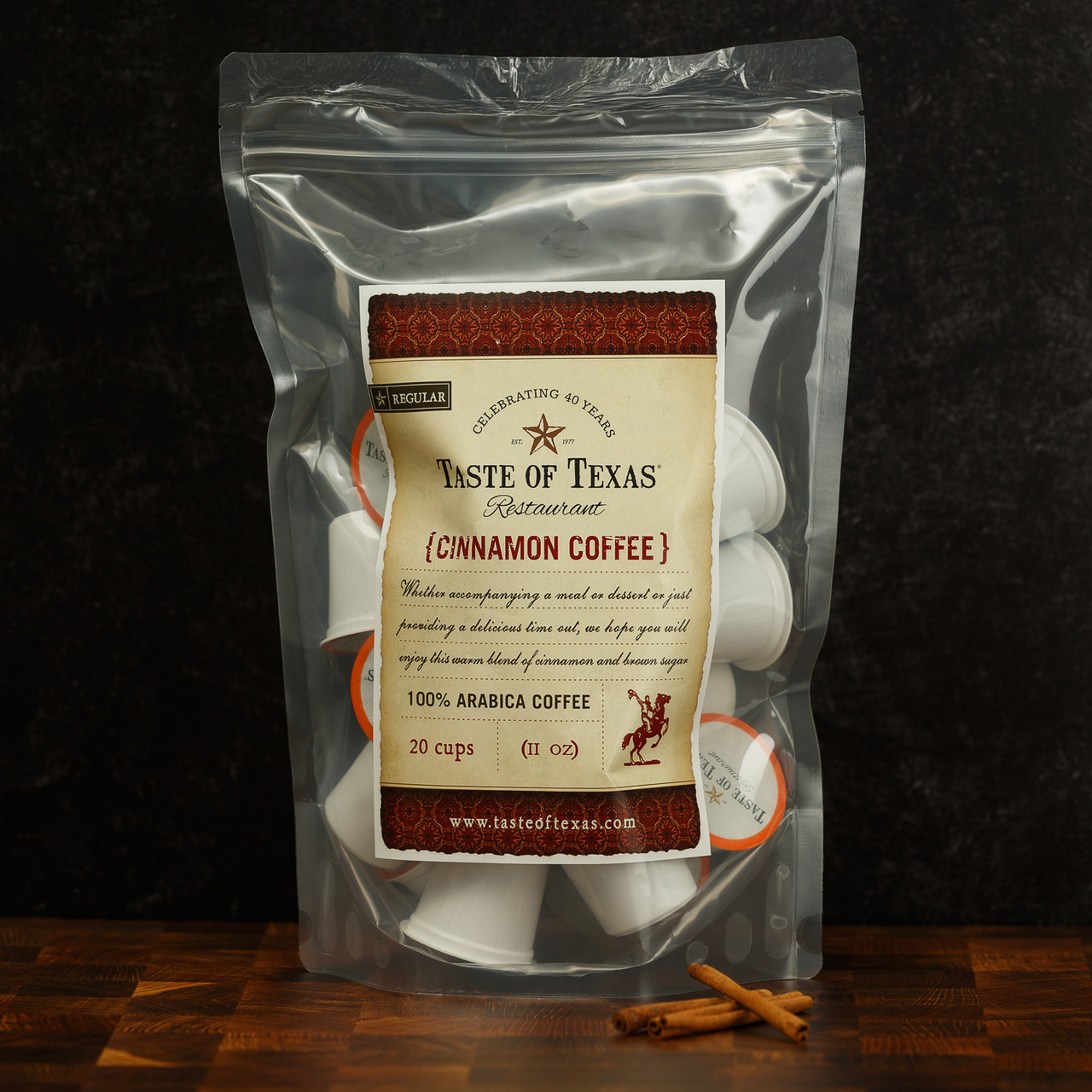 Taste of Texas Cinnamon Regular Coffee 