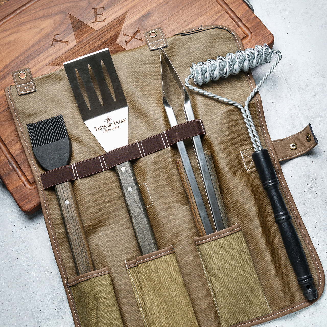 Engraved BBQ Grill Tool Set