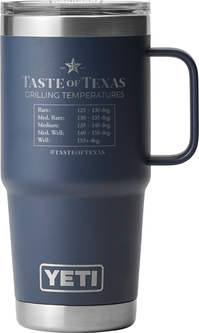 Come and Steak It® YETI Travel Mug with Stronghold Lid Taste of Texas