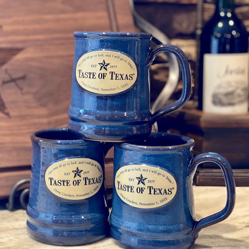 Taste of Texas Davy Crockett Coffee Mug by Deneen Pottery Taste of Texas Davy Crockett Coffee Mug by Deneen Pottery