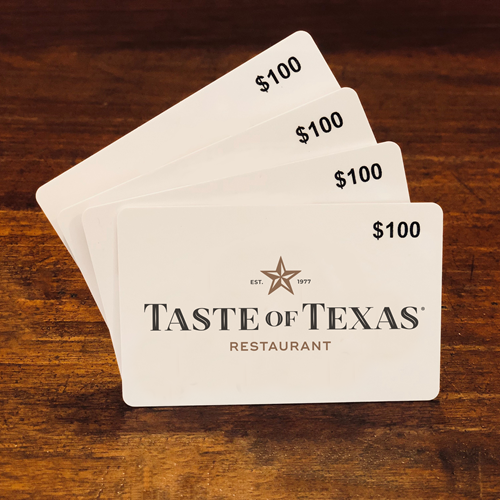 Four $100 Gift Cards