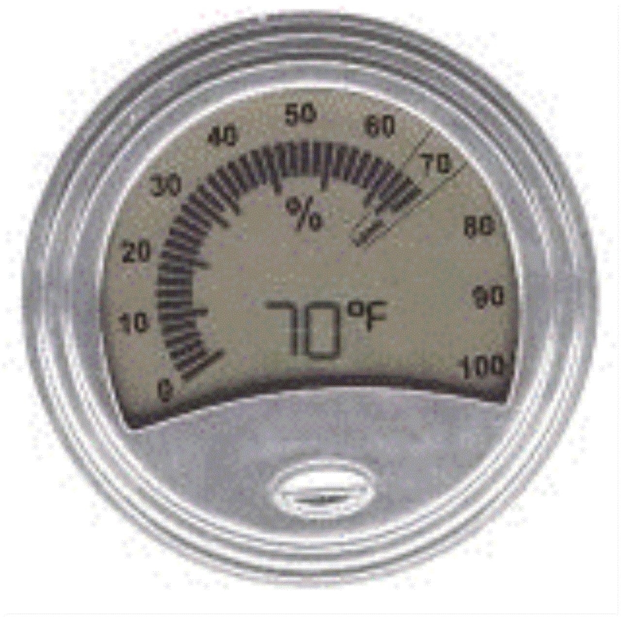 Analog Style Silver Digital Hygrometer