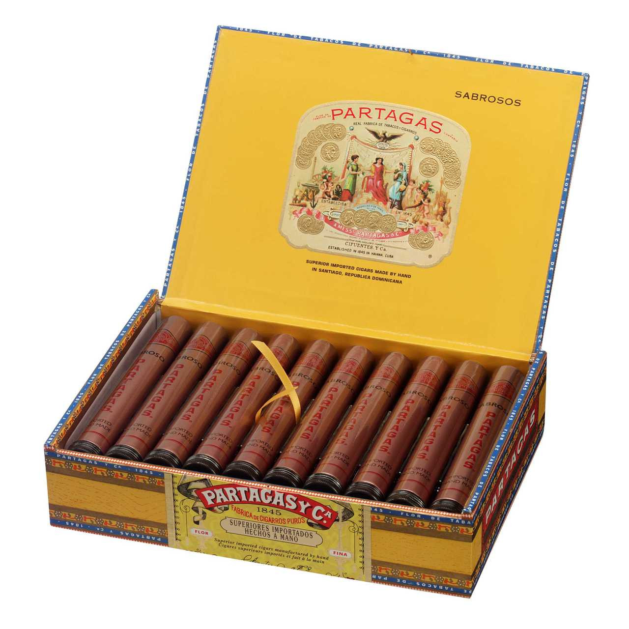 Partagas Sabroso Aluminum Tube Cigars Natural Box of 20
