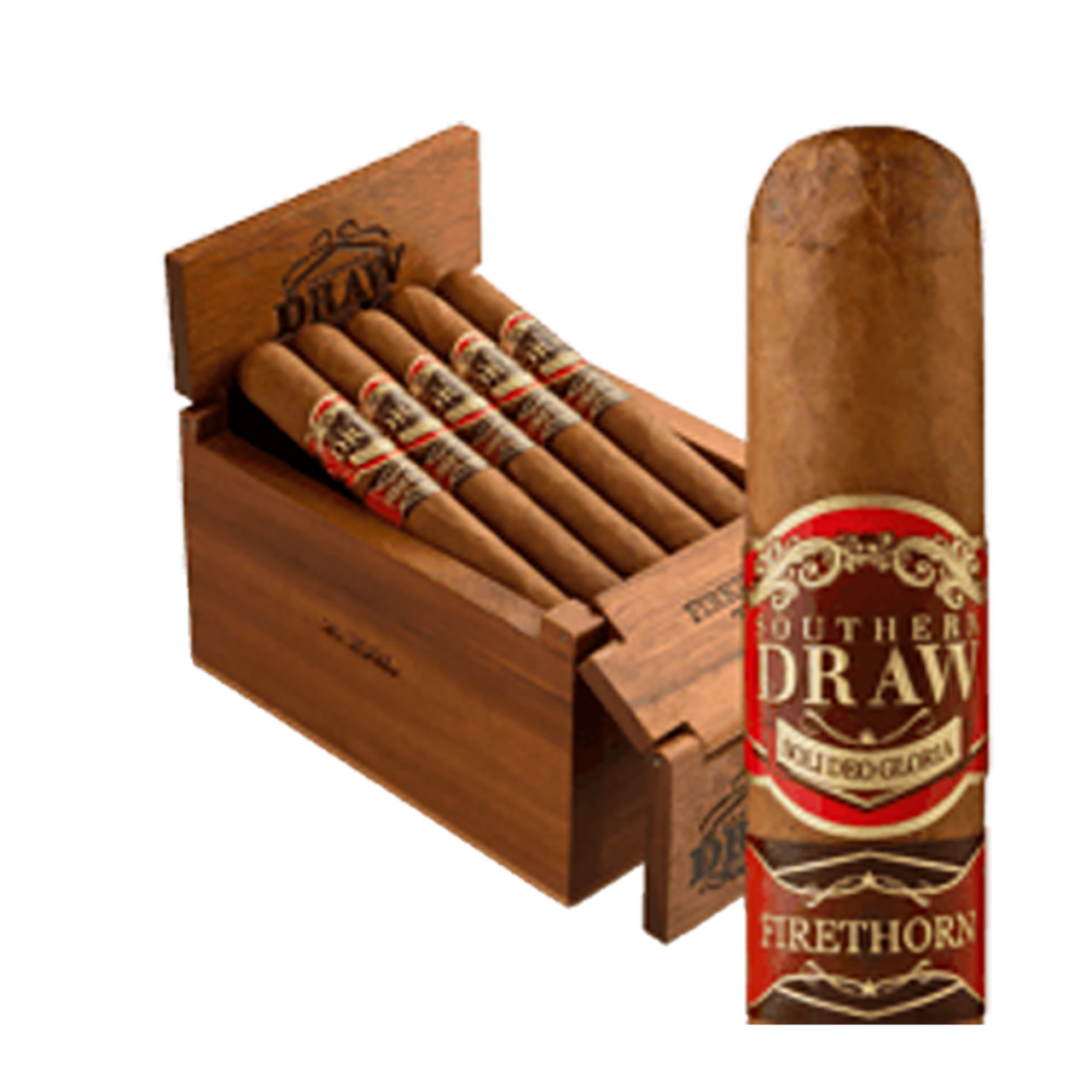 Southern Draw Firethorn Gordo Cigars Natural Box of 20