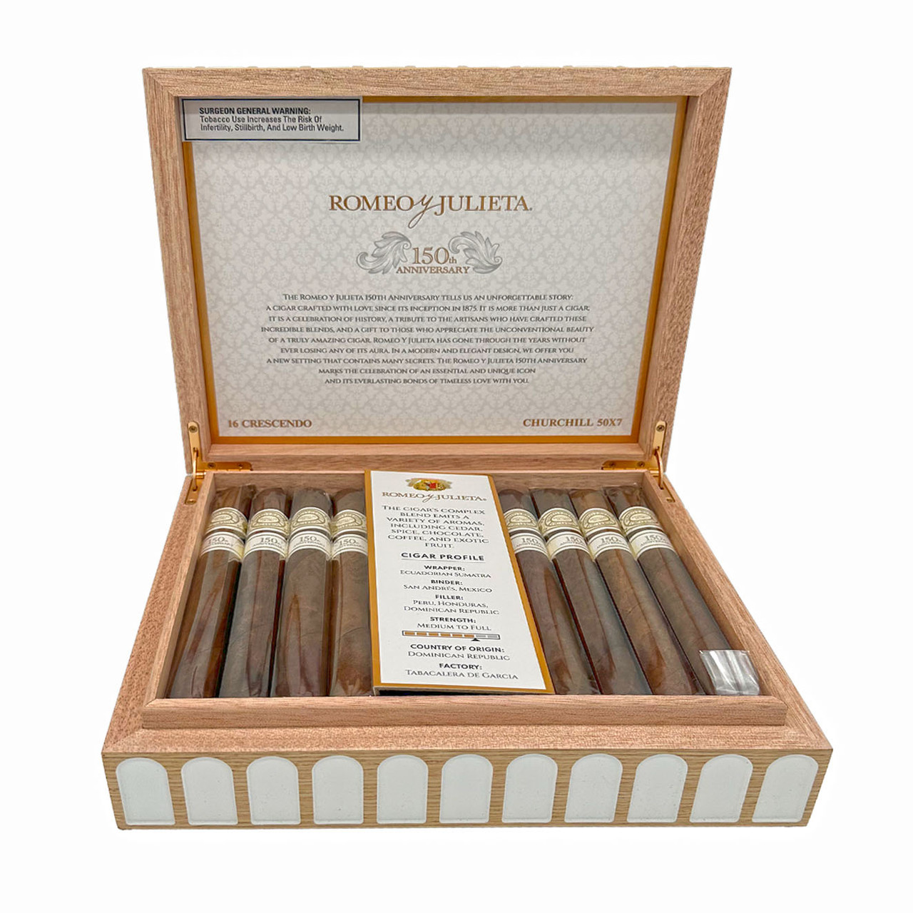 【新品同様】SHIROSE「ROMEO & JULIET &」スペシャルボックス Romeo y Julieta Romeo y Julieta 150th Anniversary Crescen