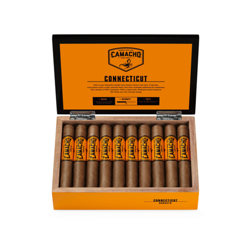 Camacho Connecticut Robusto Cigars - Box of 20