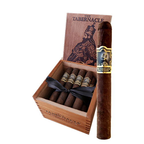 The Tabernacle Robusto Cigars - Box of 24 from the Foundation Tabernacle Broadleaf line by Foundation Cigars displayed with band and wrapper detail