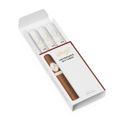 Davidoff Aniversario No. 3  Tubos Cigars - Pack of 3