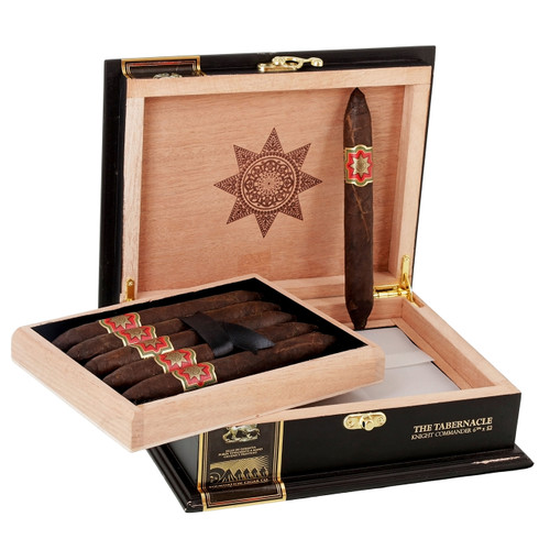 The Tabernacle Knight Commander Perfecto | Cuenca Cigars from the Foundation Limited Edition Cigars line by Foundation Cigars displayed with band and wrapper detail