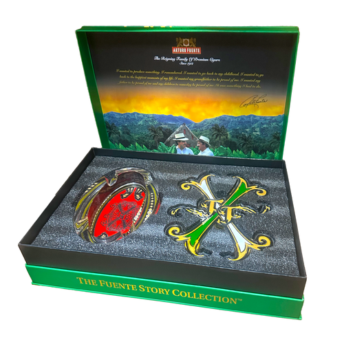 Arturo Fuente Fuente Story Ashtray Green - OpusX 25th