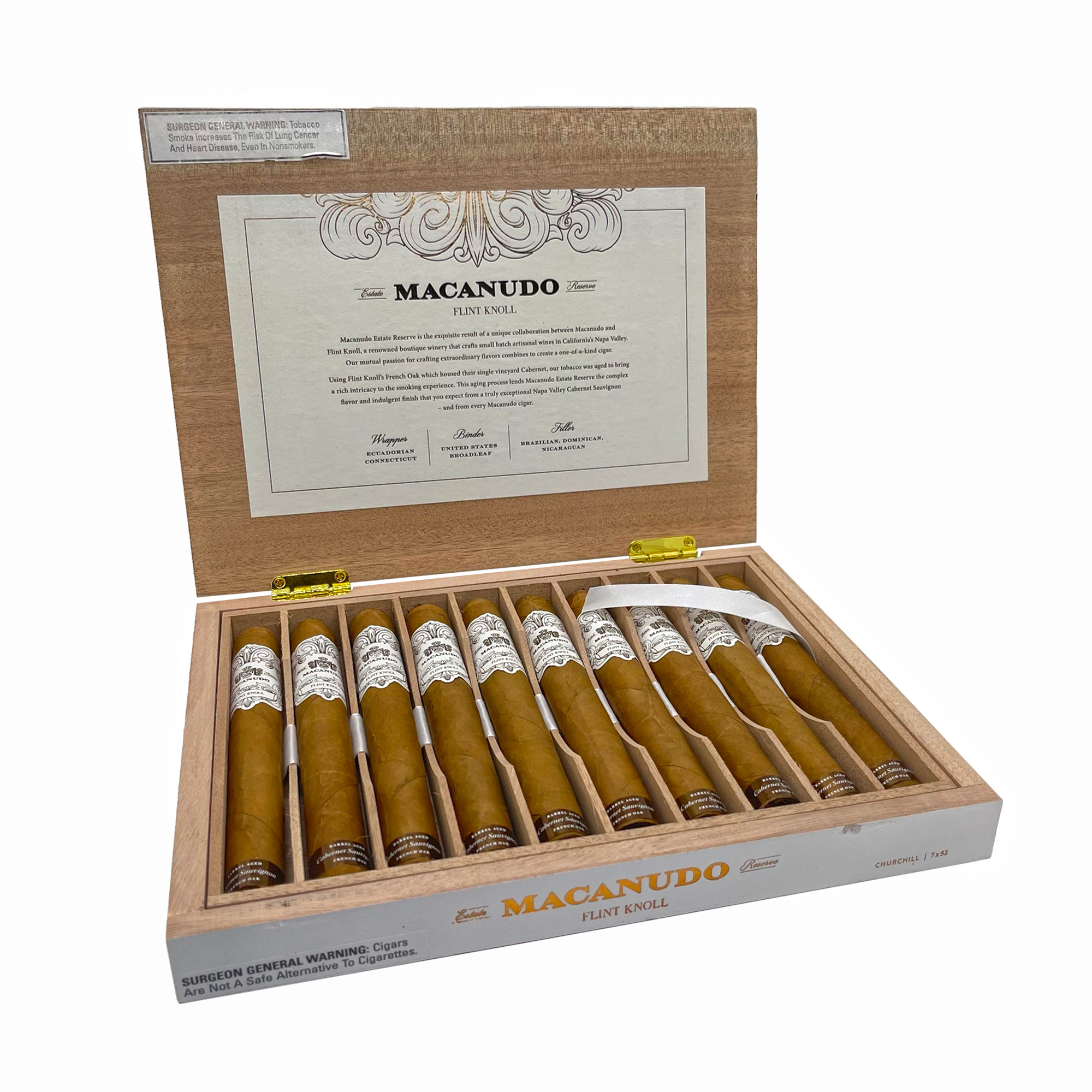 Macanudo Estate Reserve Flint Knoll Churchill Cigars