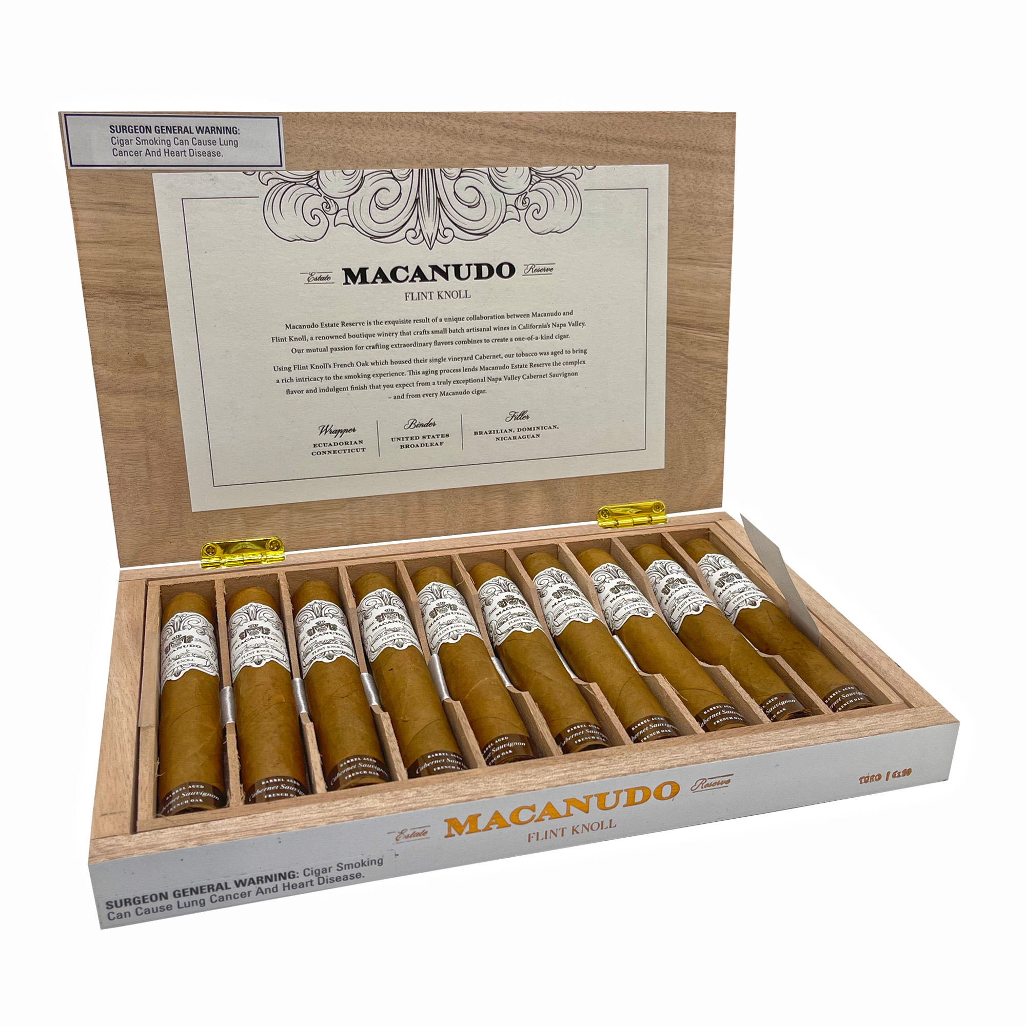 Macanudo Estate Reserve Flint Knoll Toro Cigars | Cuenca Cigars