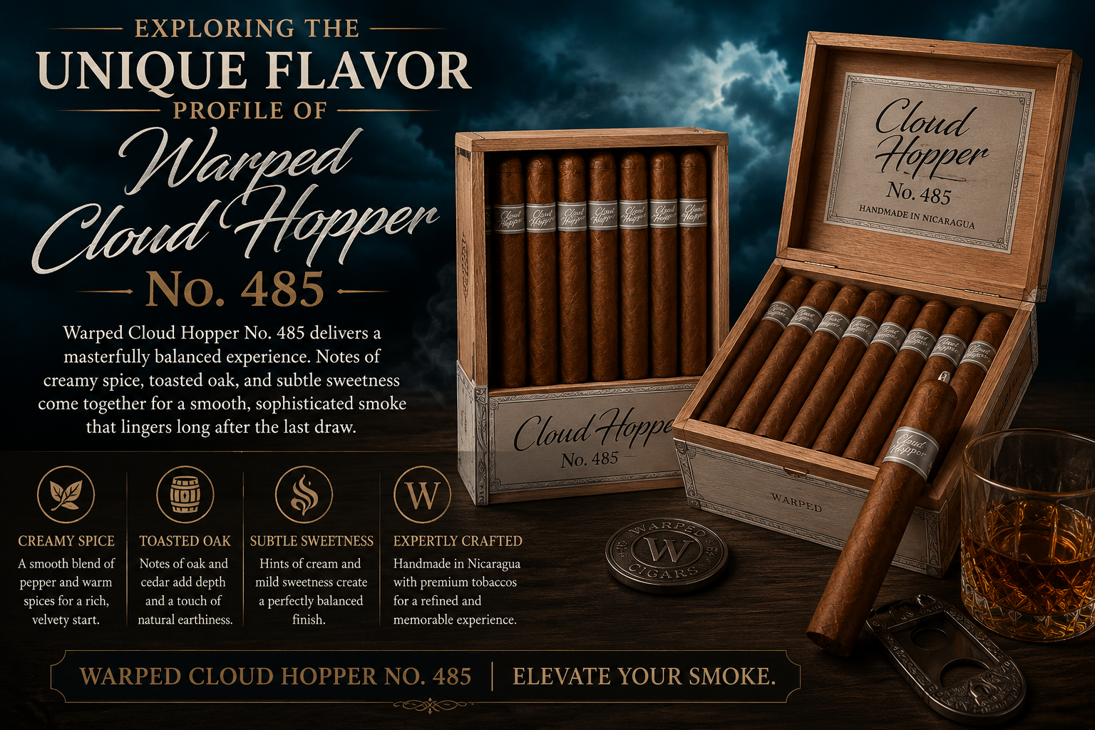 Exploring the Unique Flavor Profile of Warped Cloud Hopper Cigars