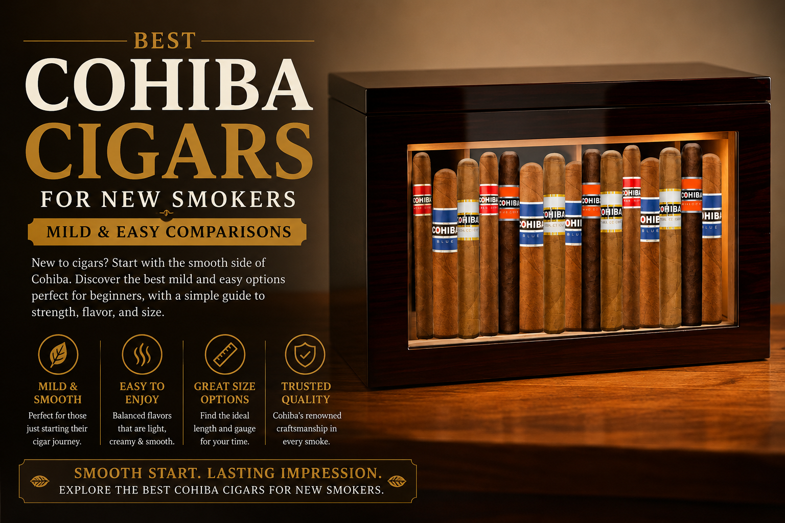 Best Cohiba Cigars for New Smokers | Mild & Easy Comparisons
