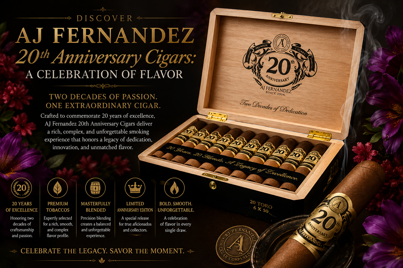 Discover AJ Fernandez 20th Anniversary Cigars: A Celebration of