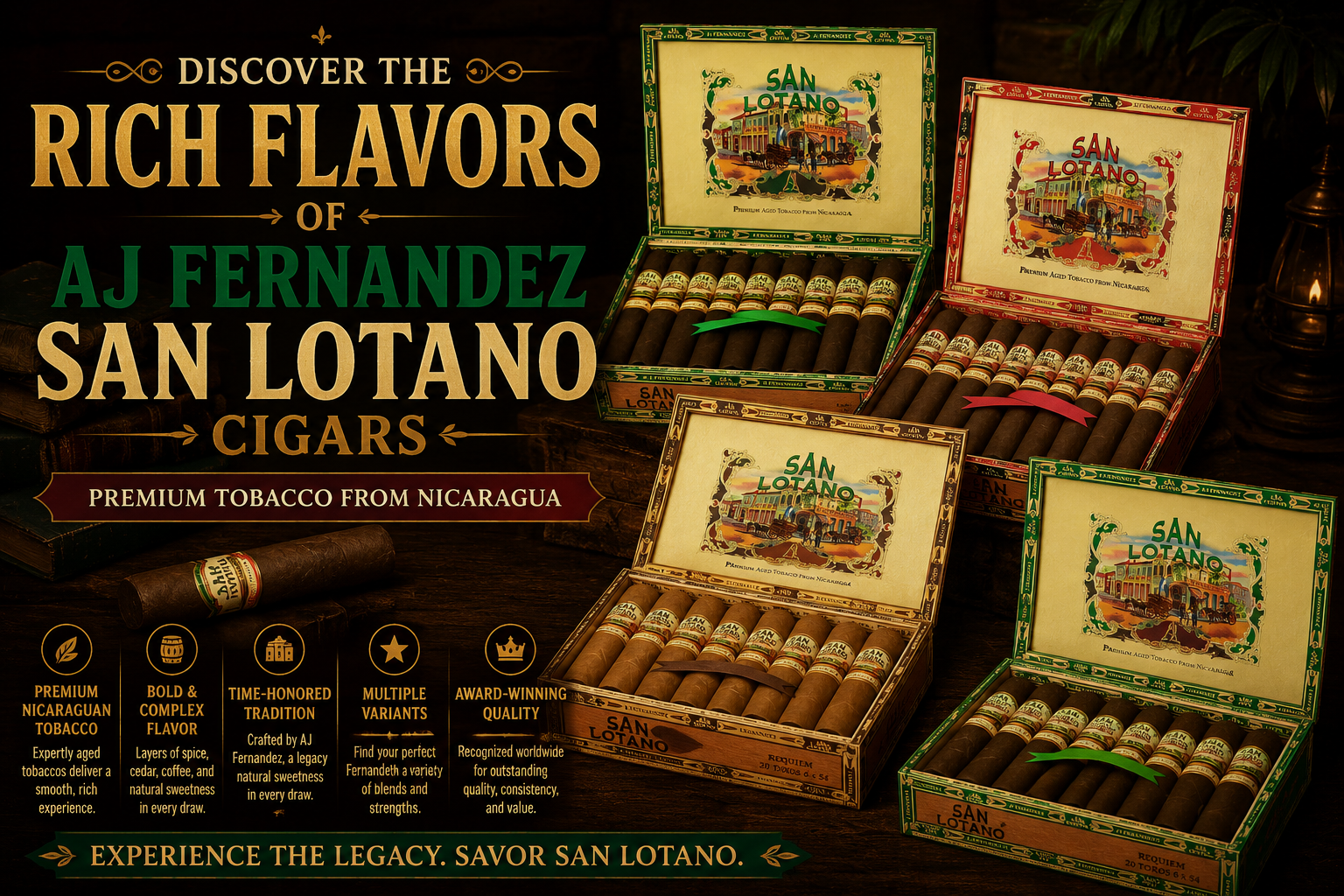Discover the Rich Flavors of AJ Fernandez San Lotano Cigars