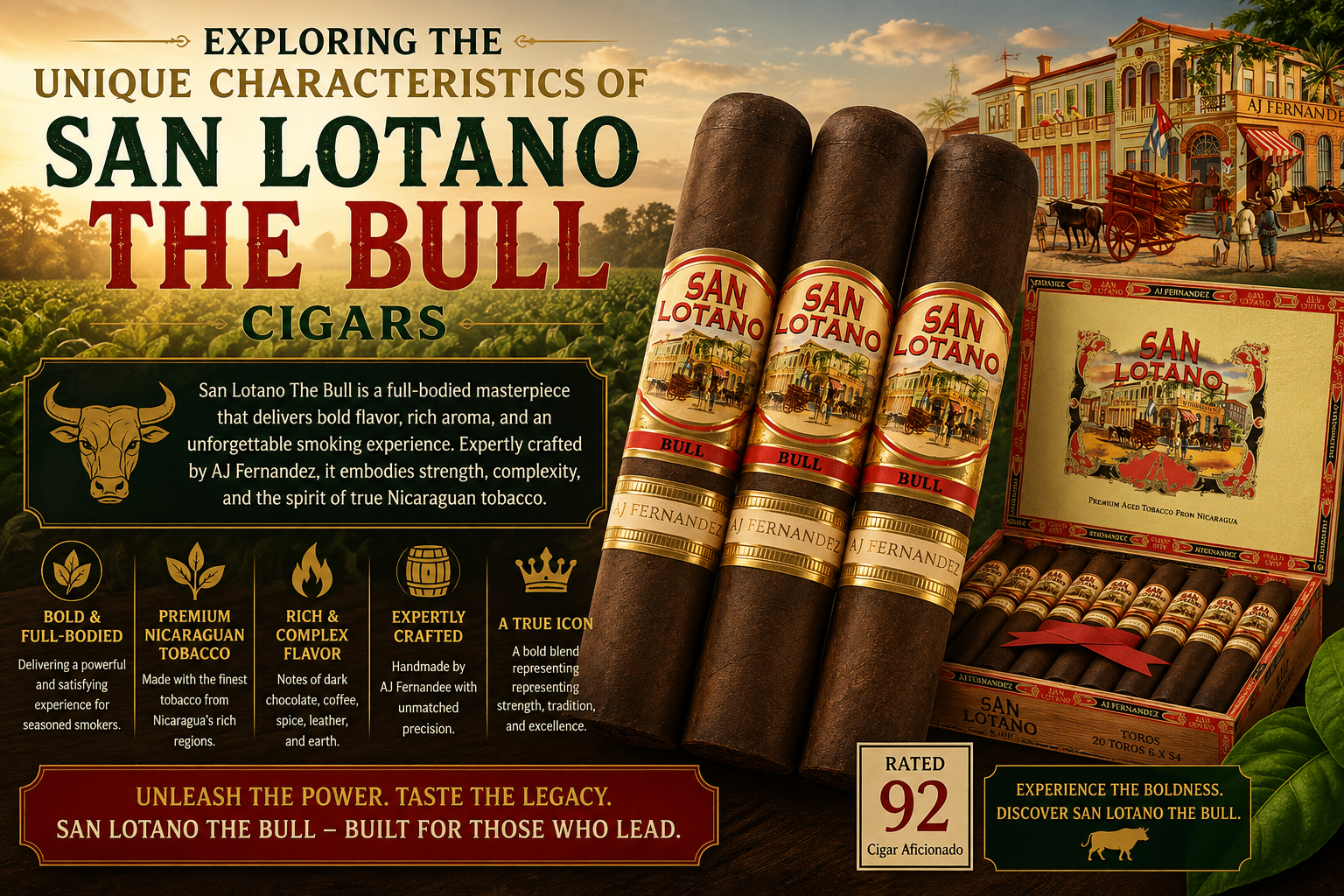 joda bull tobacco images Exploring the Unique Characteristics of San Lotano The Bull Cigars