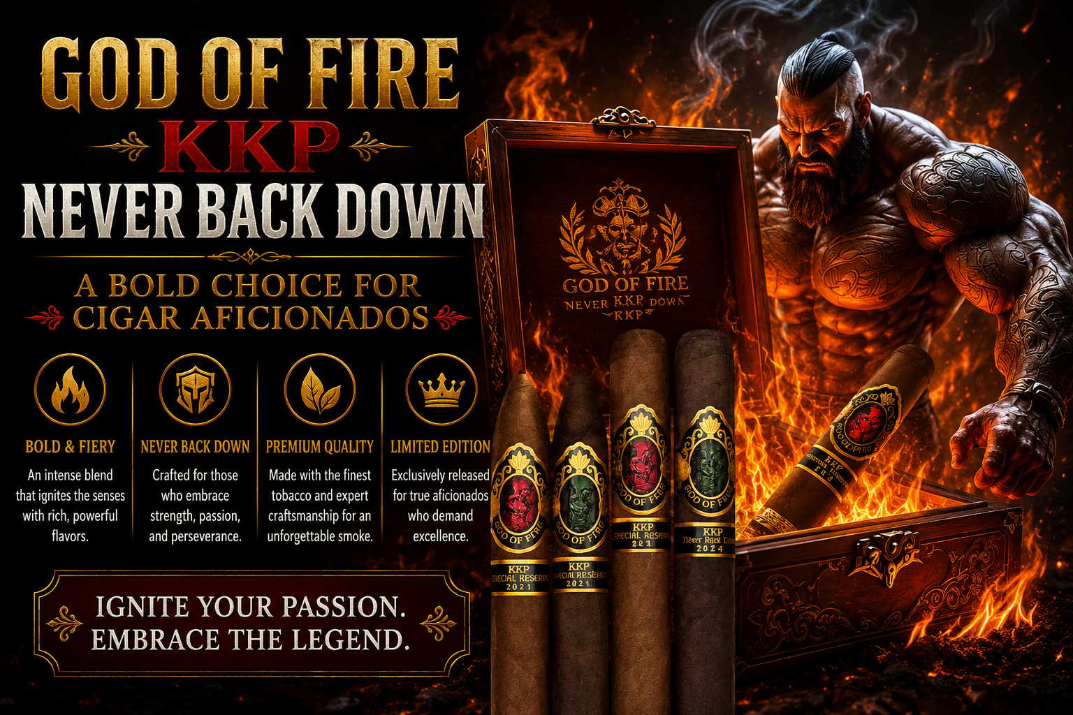 God of Fire KKP Never Back Down: A Bold Choice for Cigar