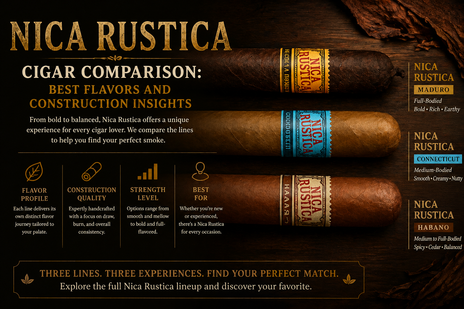 tobacco comparison Nica Rustica Cigar Comparison: Best Flavors and Construction Insights
