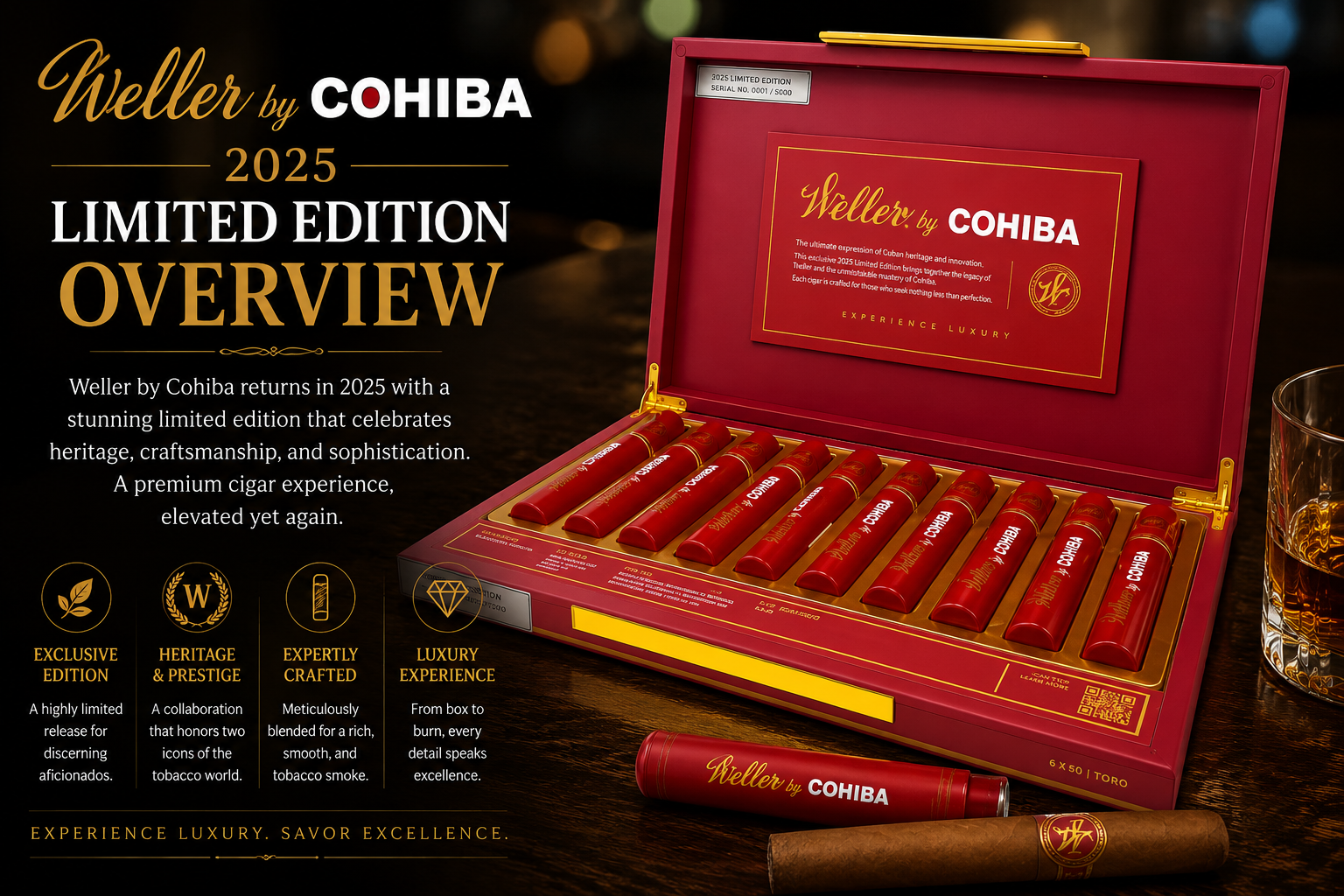 kohiba bourbon tobacco Weller by Cohiba 2025 Limited Edition Overview | Cuenca Cigars