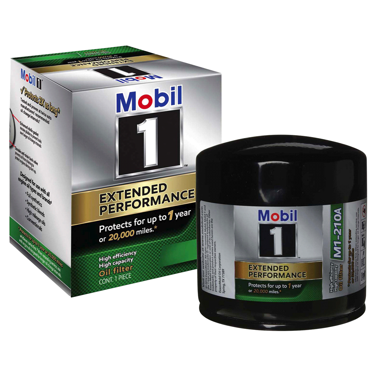 M1 210a Mobil 1 Ep Oil Filter Protects Up To 1 Year Or 32000 Km