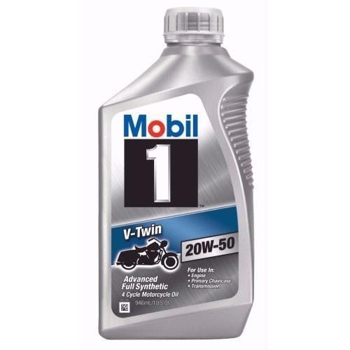 1 x Mobil 1 V-Twin 20W50 Motorcycle Oil Quart 0.946 Liter