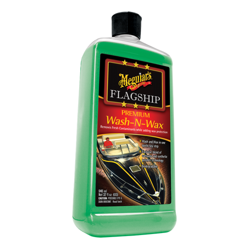 Meguiar’s Flagship Premium Wash-N-Wax Marine/RV Blend of Carnauba and Polymers M4232 32 oz