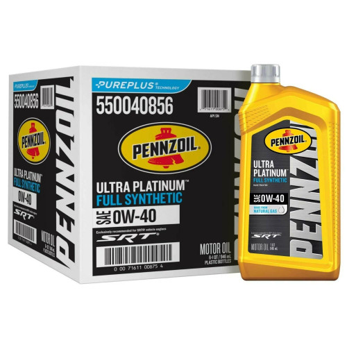 Pennzoil Ultra Platinum SRT 0W-40 Full Synthetic Engine Oil – 6 Quart (5.68L)