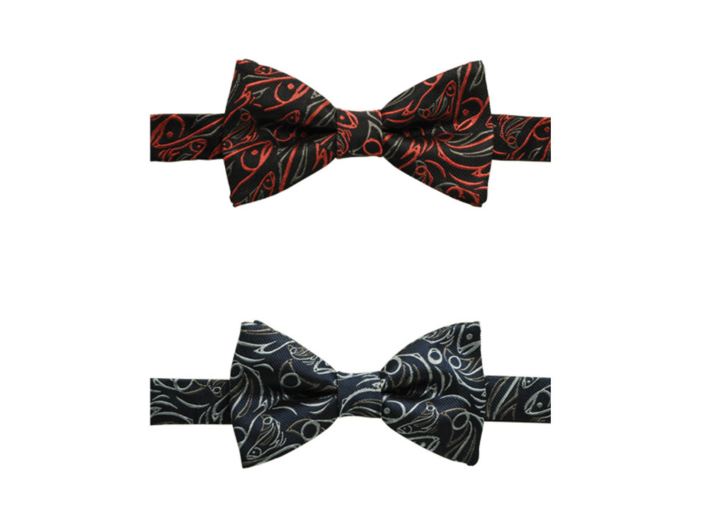 Connie Dickens Salmon Silk Bow Tie Connie Dickens Salmon Silk Bow Tie