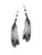 Silver Pewter Eagle Feather Earrings