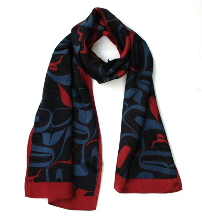 Navy Red Eagle Scarf