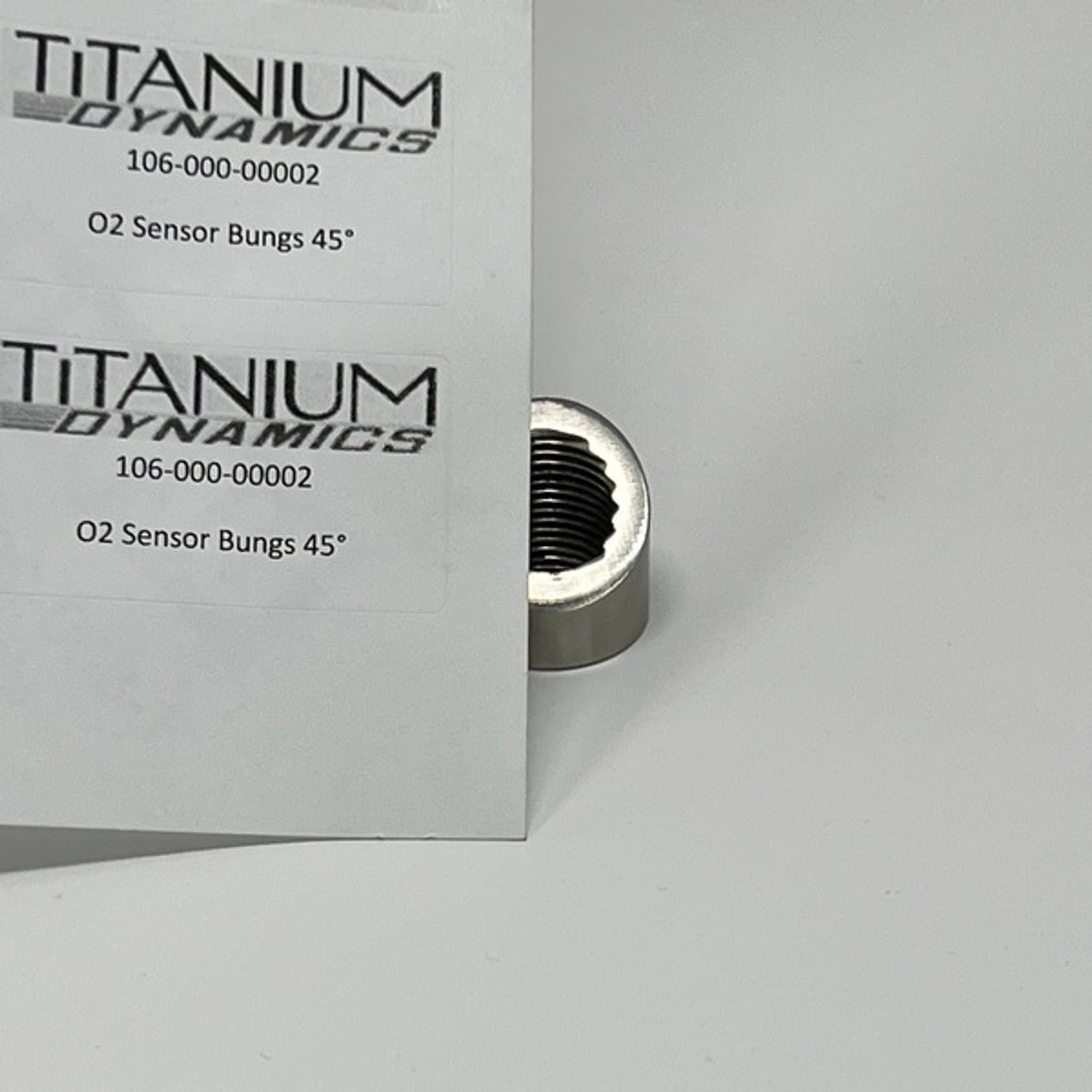 Titanium Dynamics O2 Sensor Bungs 45°