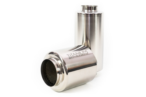 Titanium 4” Race Muffler – 12” Overall Length Titanium 4” Race Muffler – 12” Overall Length