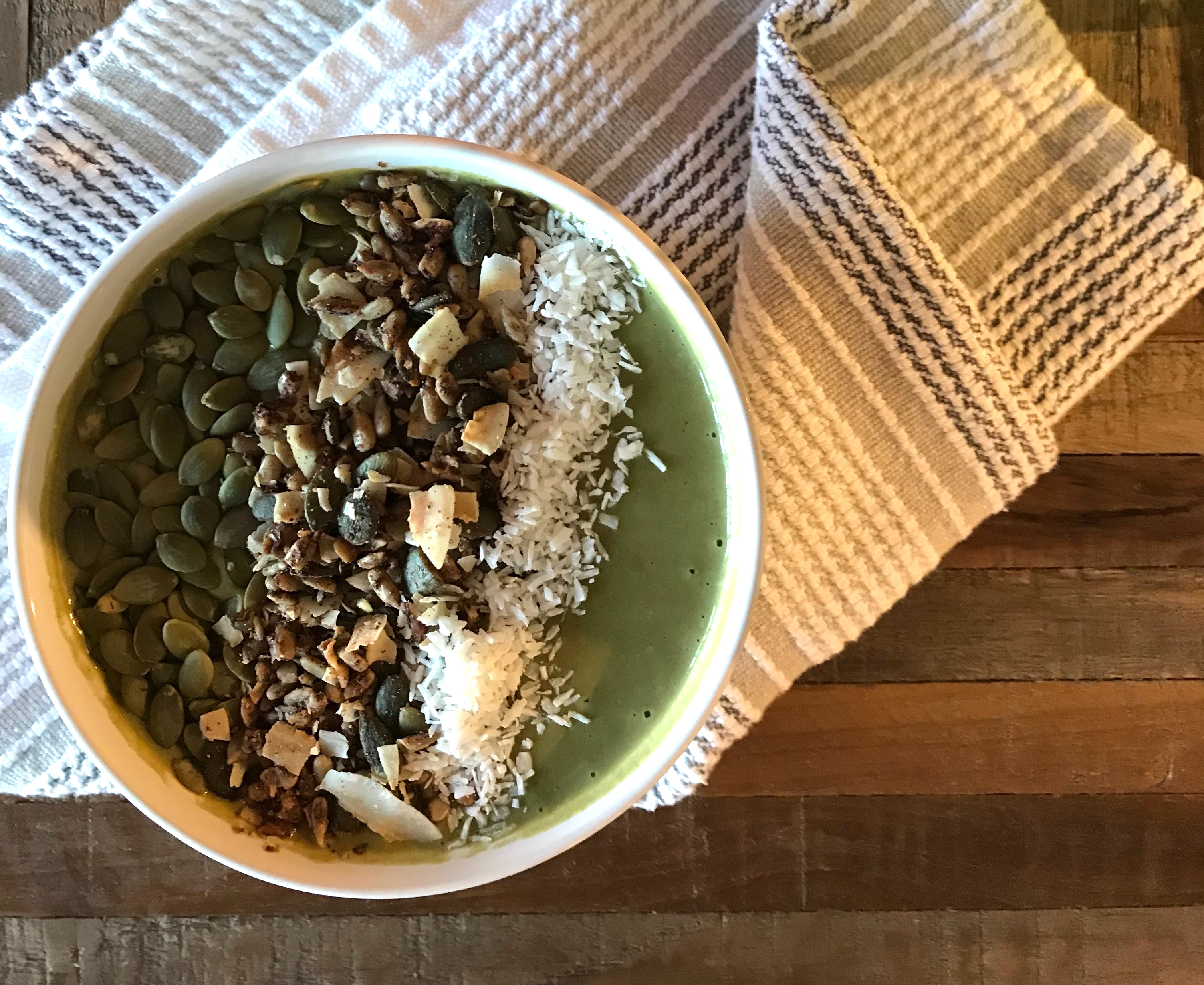 Ergogenics Protein Packed Green Smoothie Bowl