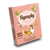 Symply Poached Salmon Wet Dog Food Trays, showing outer packaging