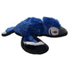 Steel Dog Ruffian Blue Jay plush dog toy with tennis ball and crinkle, perfect for interactive dog play