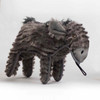 Steel Dog Ruffian Donkey plush dog toy with tennis ball and crinkle, ideal for tough chewers