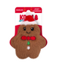 KONG Holiday Snuzzles Mini Gingerbread Brown XS plush dog toy
